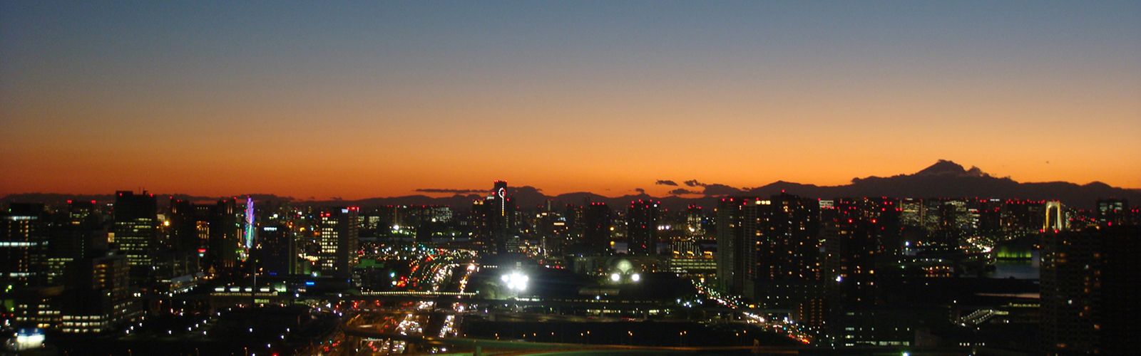 東雲タワー整体から観た夜景写真